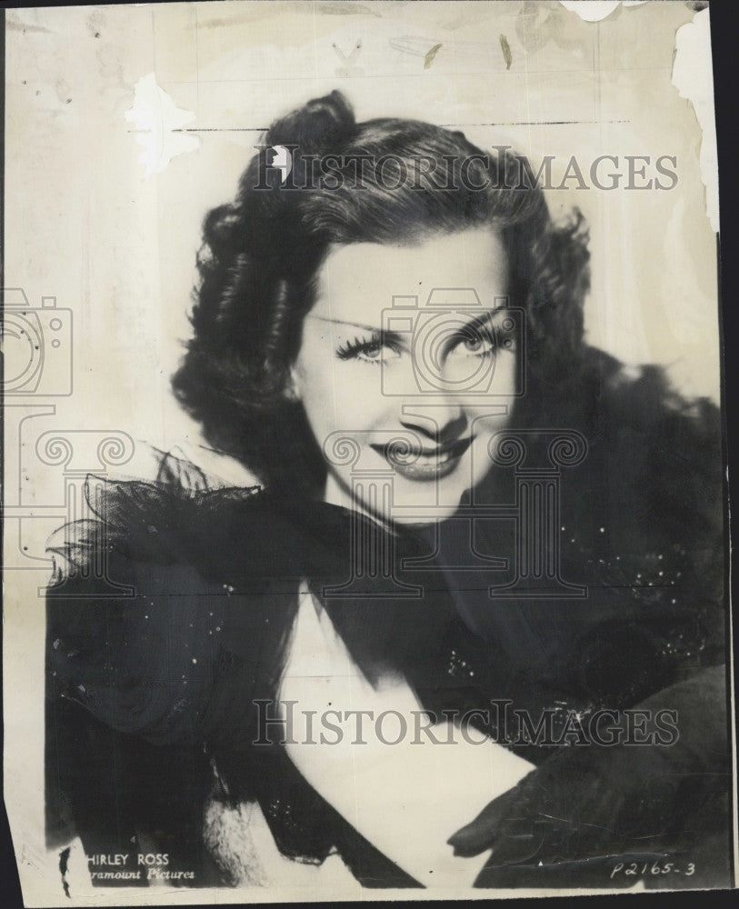 1940 Press Photo Actress Shirley Ross - Historic Images