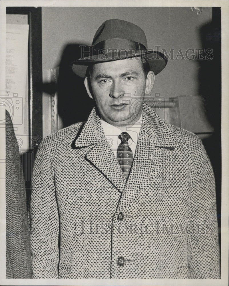 1958 Press Photo John J.Ryan Accused Of Arson And At District Court - Historic Images