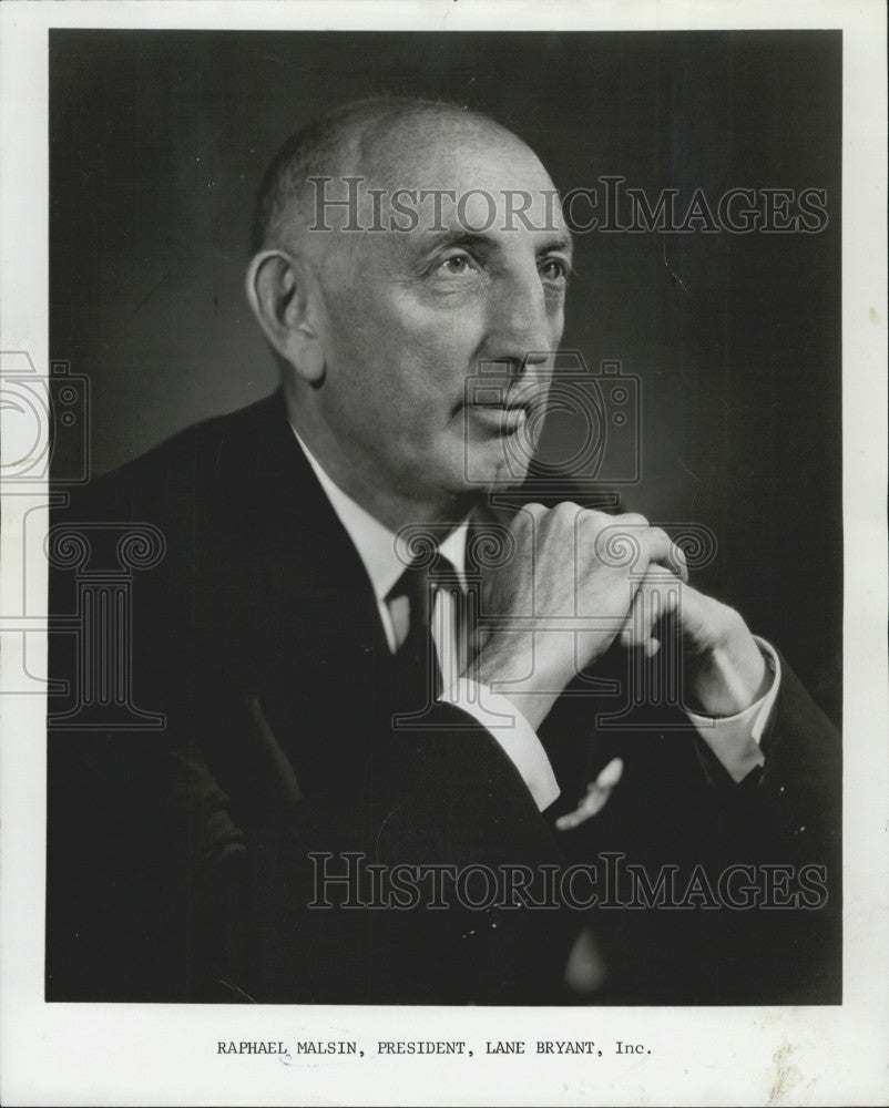 1963 Press Photo Raphael Malsin President of Lane Bryant Inc - Historic Images