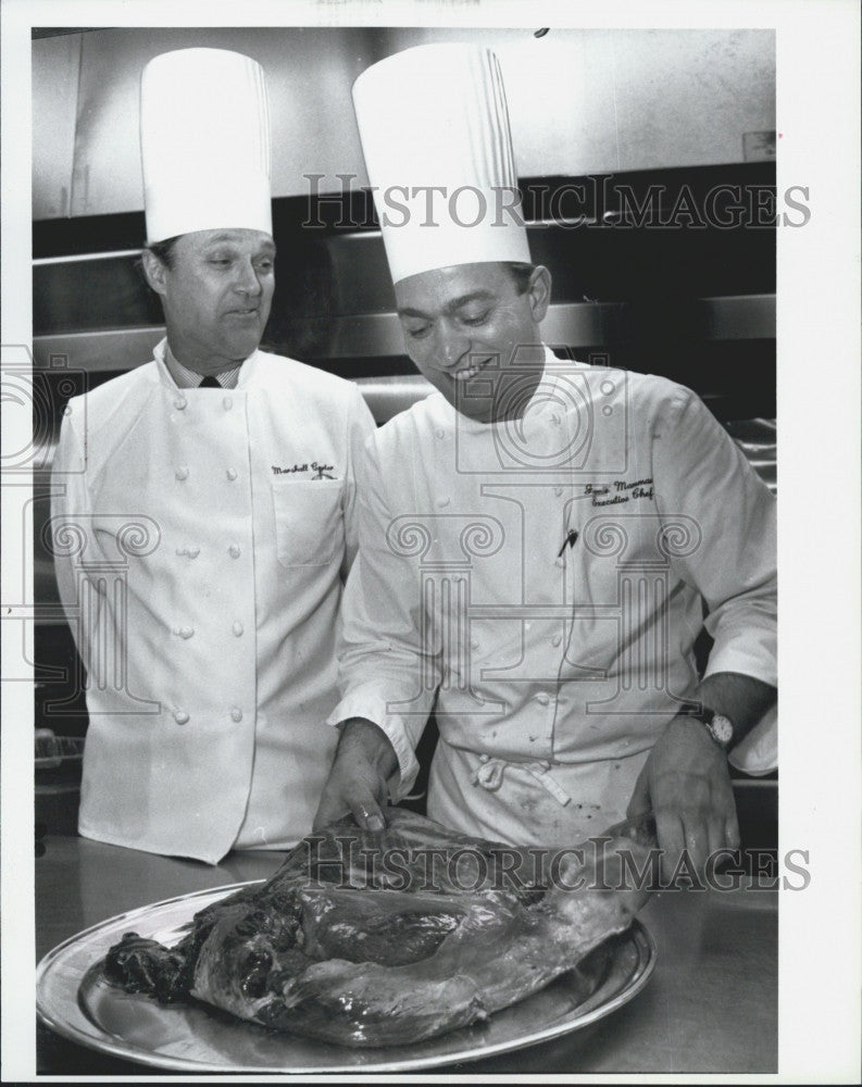 1994 Press Photo Jamie Mammano Executive Chef Four Seasons With Marshall Carter - Historic Images