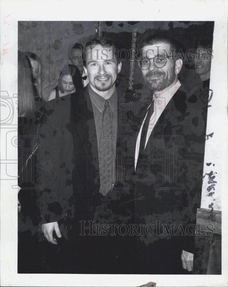 1993 Press Photo Actors Jim Frangione and David Mamet - Historic Images