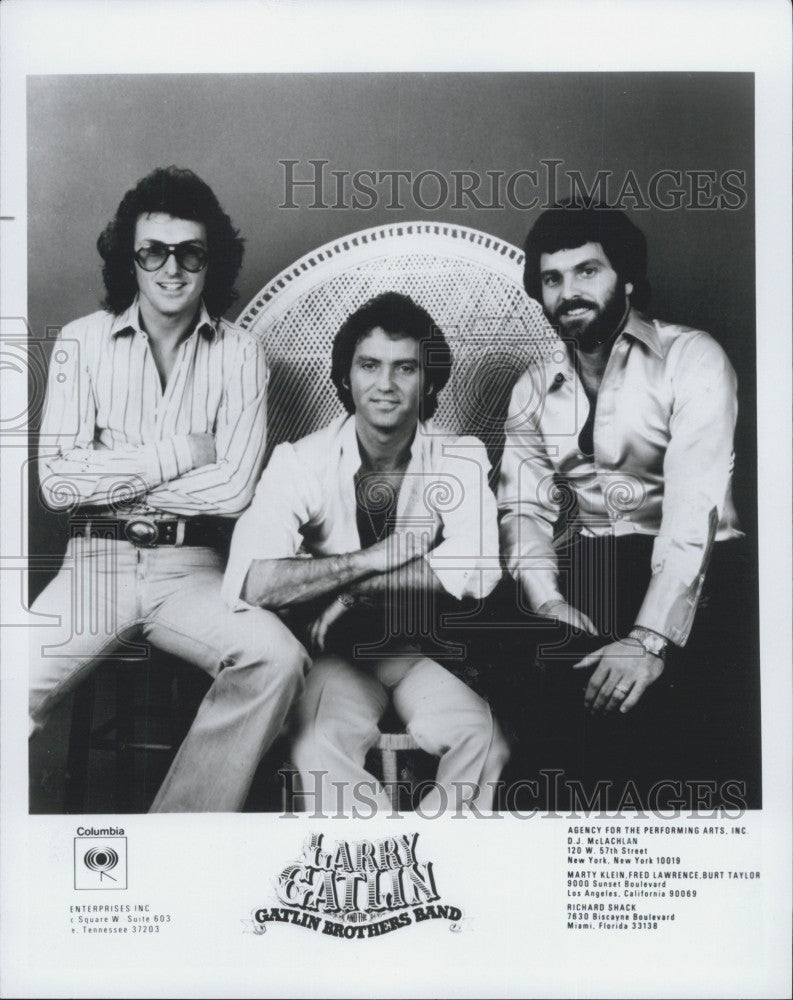 Press Photo  Larry Gatlin &amp; the Gatlin Brothers Band - Historic Images