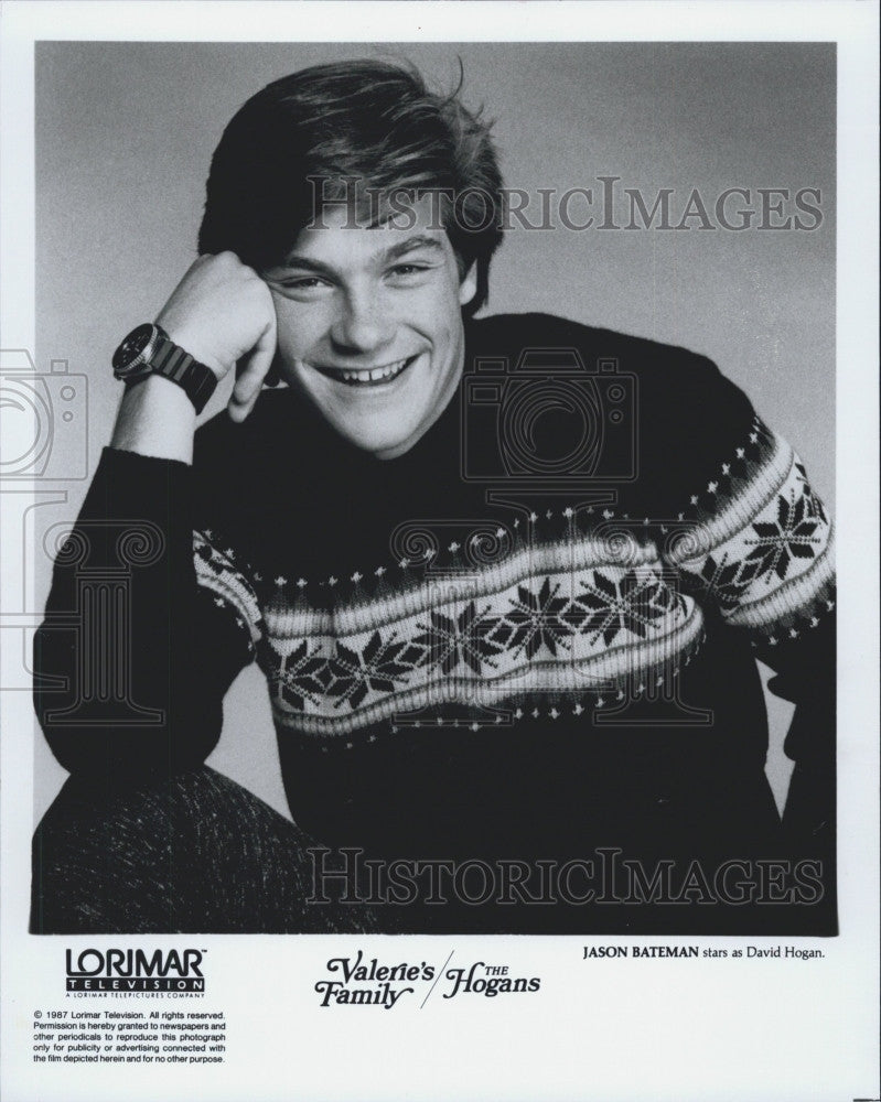 1987 Press Photo Actor Justin Bateman in &quot;Valerie&#39;s Family/The Hogan&#39;s&quot; - Historic Images