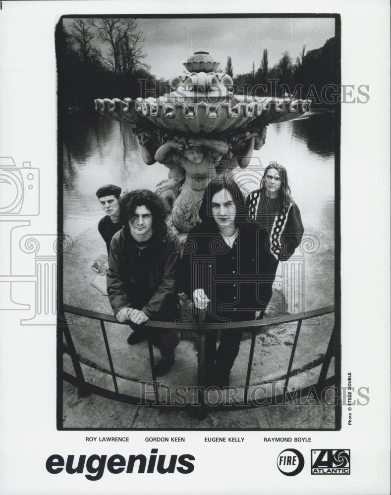 Press Photo Musical Band &quot;Eugenius&quot; Roy Lawrence, Gordon Keen, Eugene Kelly - Historic Images