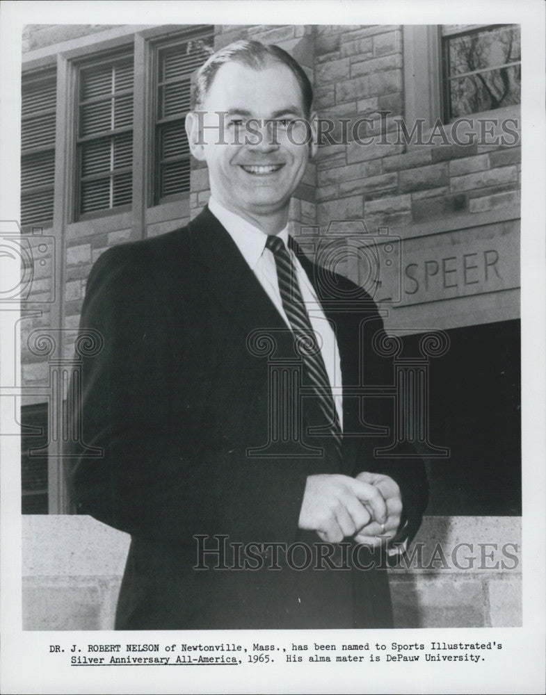 1965 Press Photo Dr J. Robert Nelson of Mass. - Historic Images