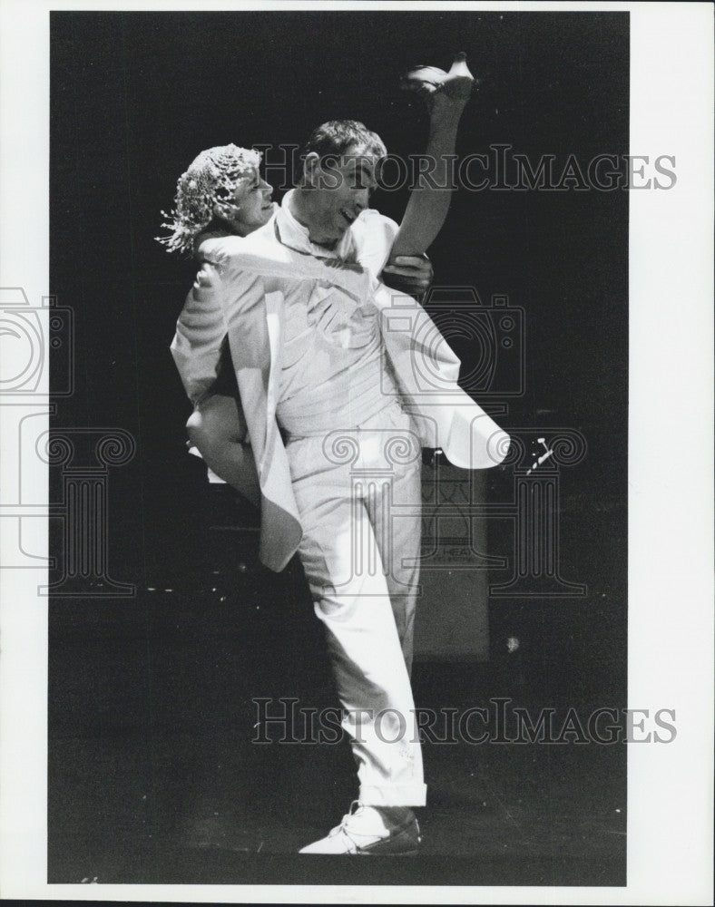 1990 Press Photo Roxy Dancers Carlo Rizzo And Judy Cohen At Roxy Night Club - Historic Images