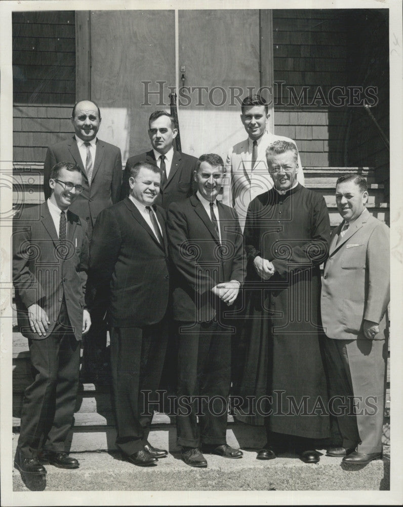 1964 Press Photo E Kimball, E Breslin, JL Sullivan, Rev H Coffey,A Sarno,M Smith - Historic Images