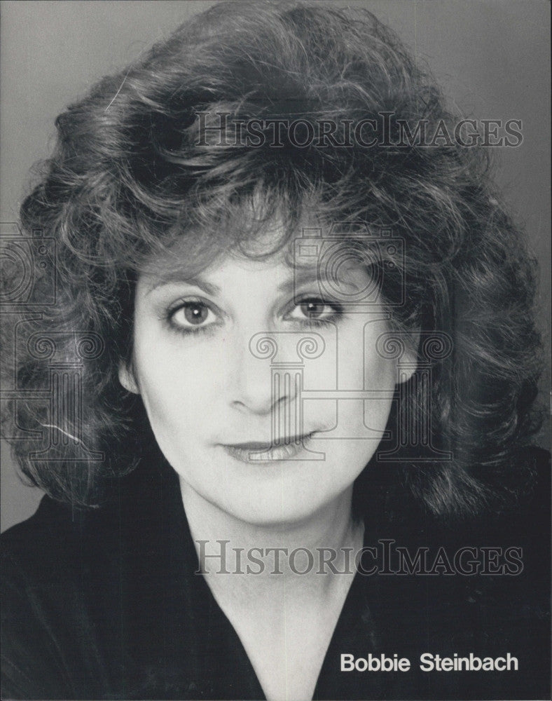 1989 Press Photo Boston entertainer Bobbie Steinbach - Historic Images