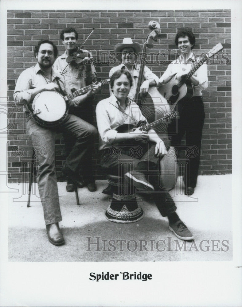 Press Photo banjo group &quot;Spider Bridge&quot; - Historic Images