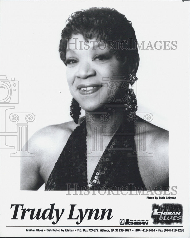 Press Photo Singer Trudy Lynn - Historic Images