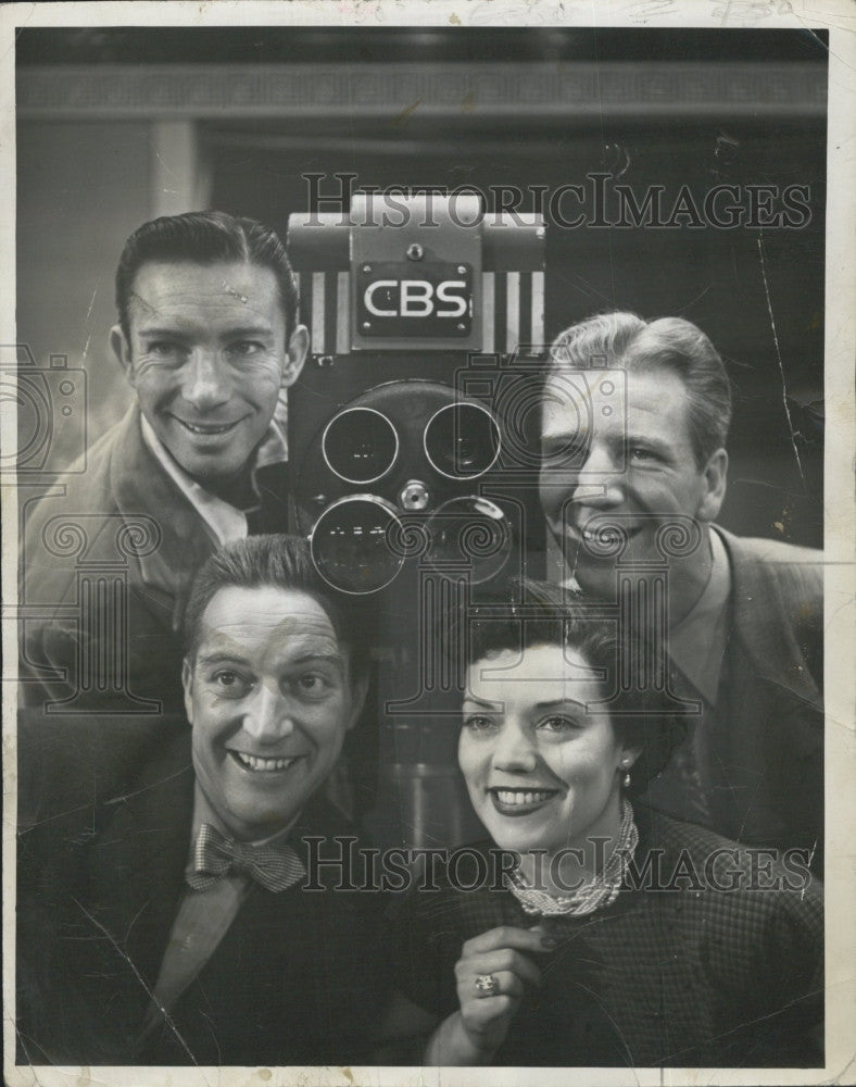 1954 Press Photo Singer Denise Lor on CBS - Historic Images