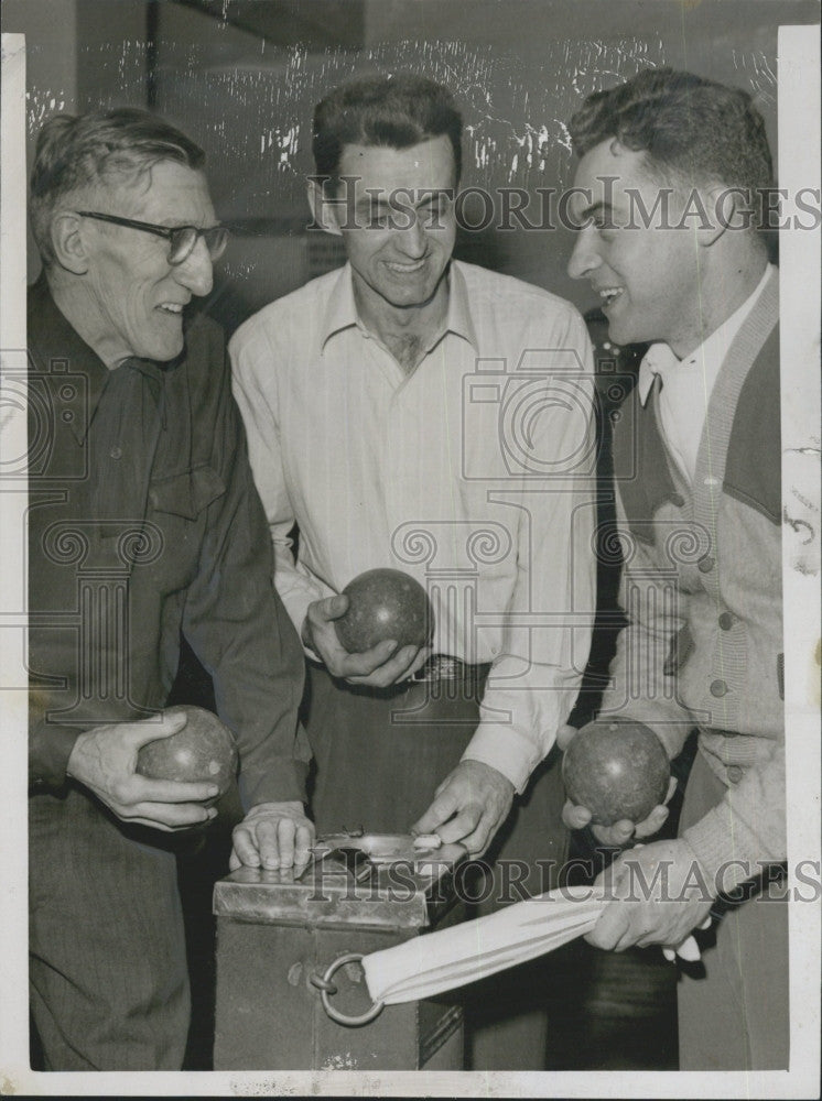 1954 Press Photo R A A Men's Rolloffs Art Eckland Gary Colburn Homer Allen - Historic Images