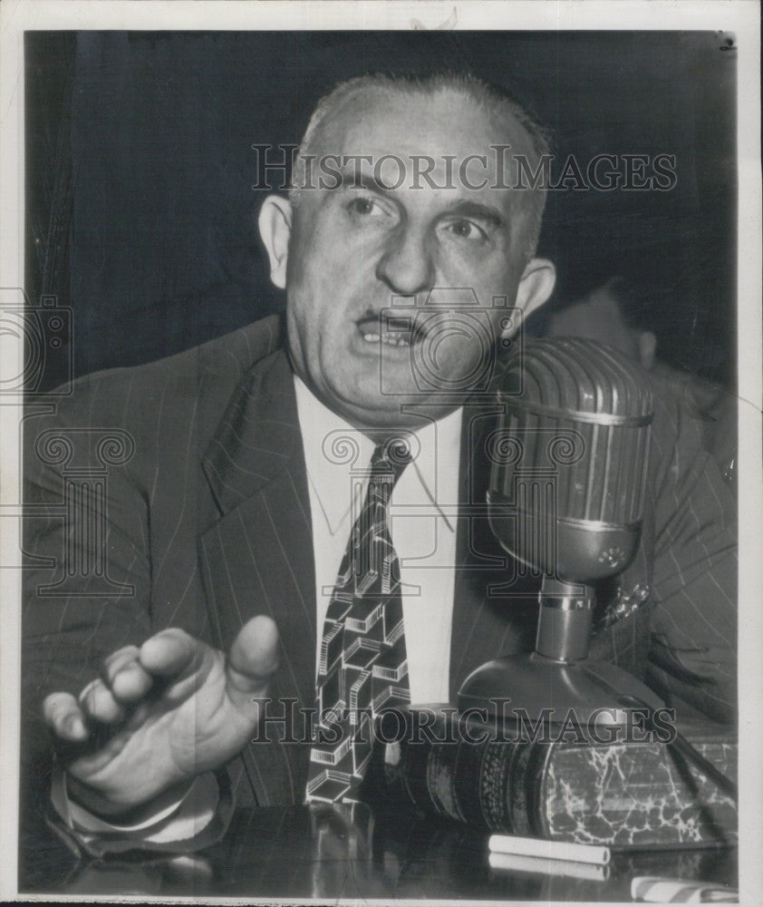 1948 Press Photo Rep John Coffee before Senate War Investigations Committee - Historic Images