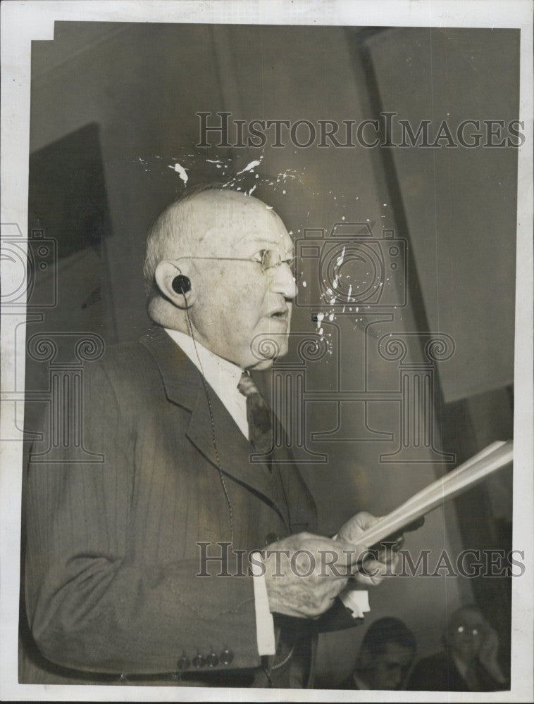 1946 Press Photo Judge Abraham Cohen Speaking at State House Boston - Historic Images