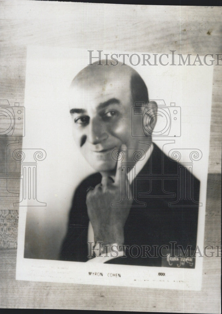 1964 Press Photo Myron Cohen Comedian - Historic Images