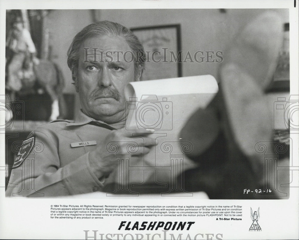 1984 Press Photo Actor Rip Torn Stars In &quot;Flashpoint&quot; - Historic Images