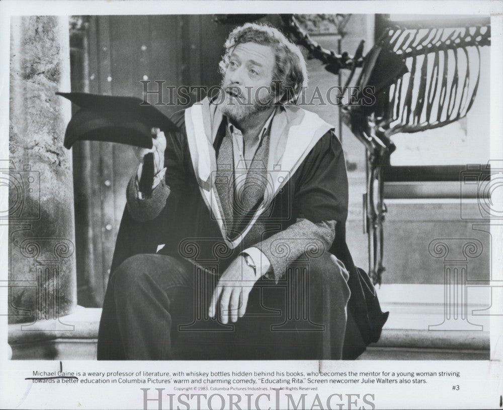 1983 Press Photo Actor Michael Caine in &quot;Educating Rita&quot; - Historic Images