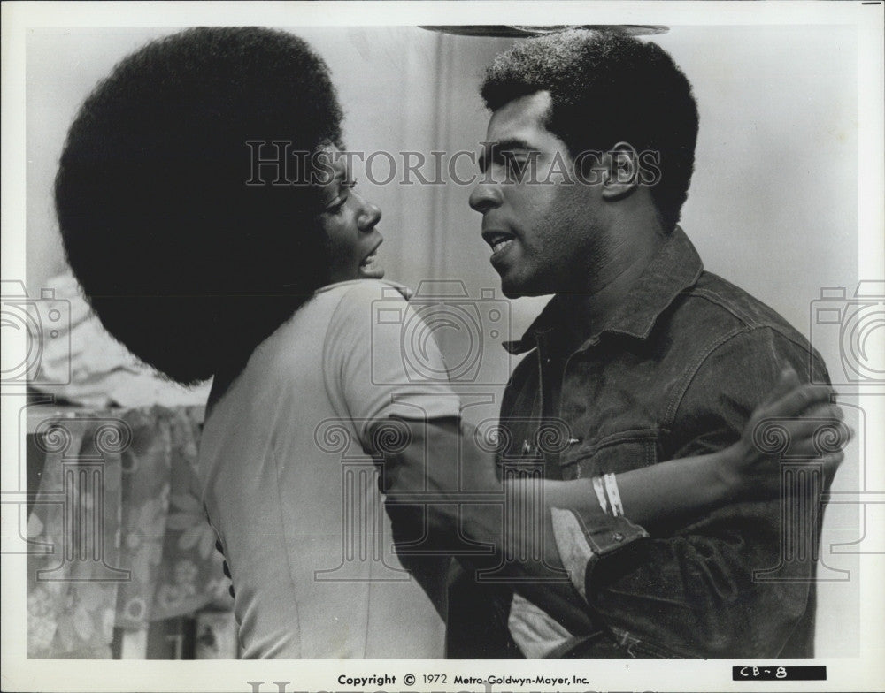 1972 Press Photo Film &quot;Cool Breeze&quot; Judy Pace Jim Watkins - Historic Images