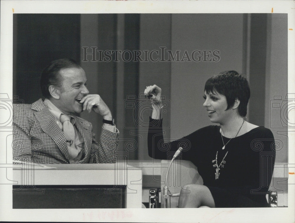 Press Photo Jack Paar TV Host Actress Singer Lisa Minnelli - Historic Images