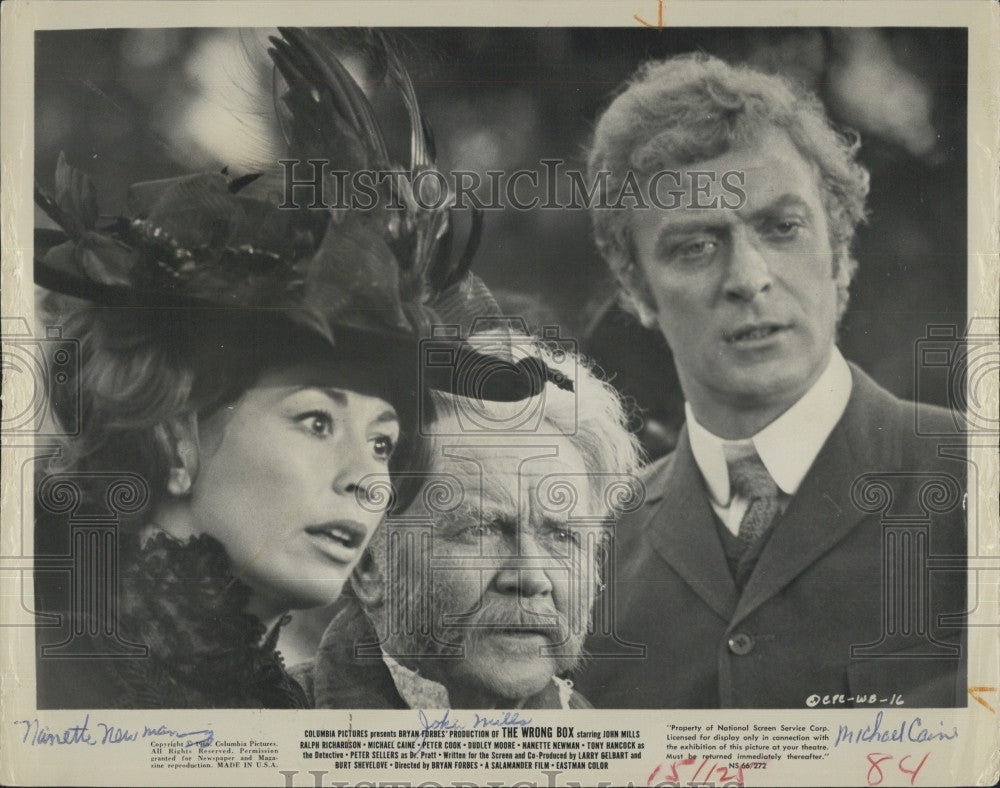 1970 Press Photo Michael Caine,Na Newman, John Miller &quot;The Wrong Box&quot; - Historic Images