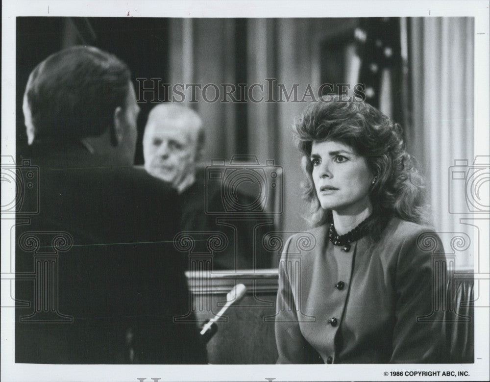 1986 Press Photo Katherine Ross stars on &quot;The Colbys&quot; - Historic Images