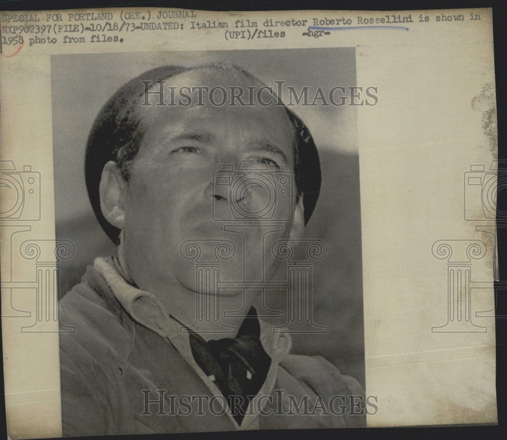 of 1958 photo of Italian film director Roberto Rossellini 1976 Vintage  Press Photo Print - Historic Images