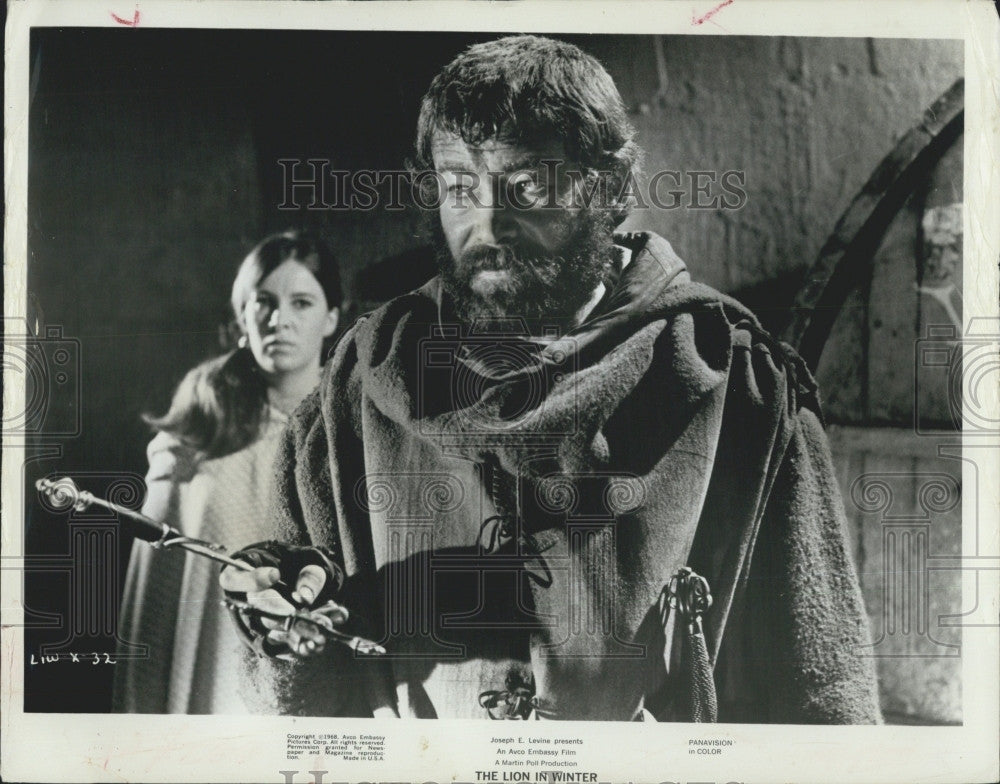 1968 Press Photo Peter O&#39;Toole Stars In &quot;The Lion In Winter&quot; - Historic Images