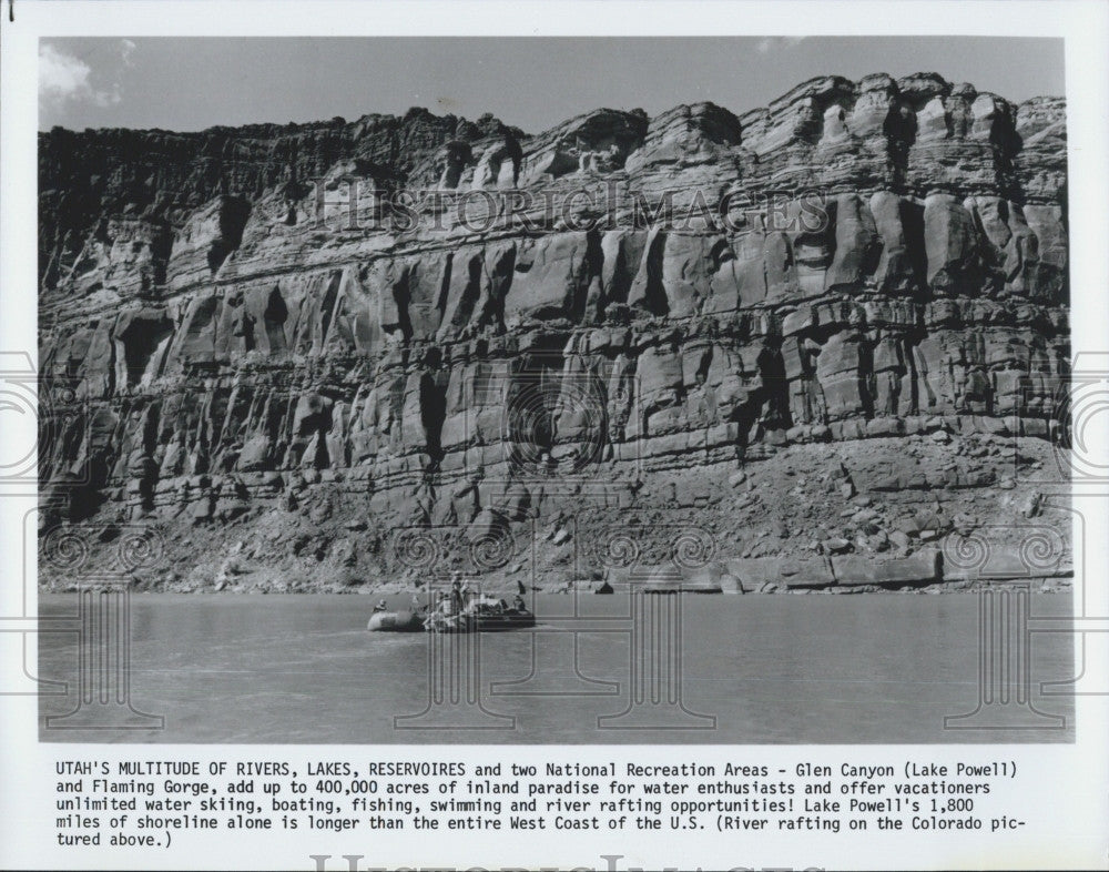 1986 Press Photo Glen Canyon  &amp; Lake Powell area of Utah - Historic Images