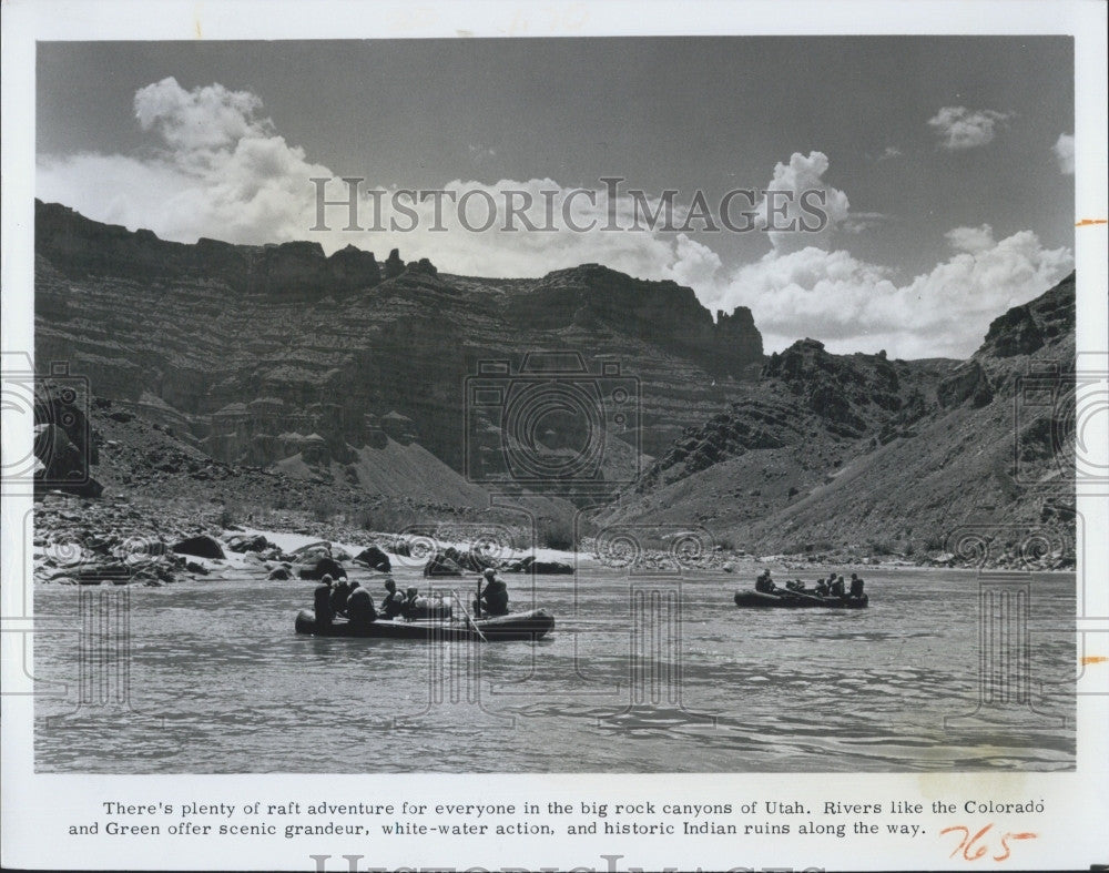 1975 Press Photo Bick Rock Canyons Utah Colorado &amp; Green Rivers - Historic Images