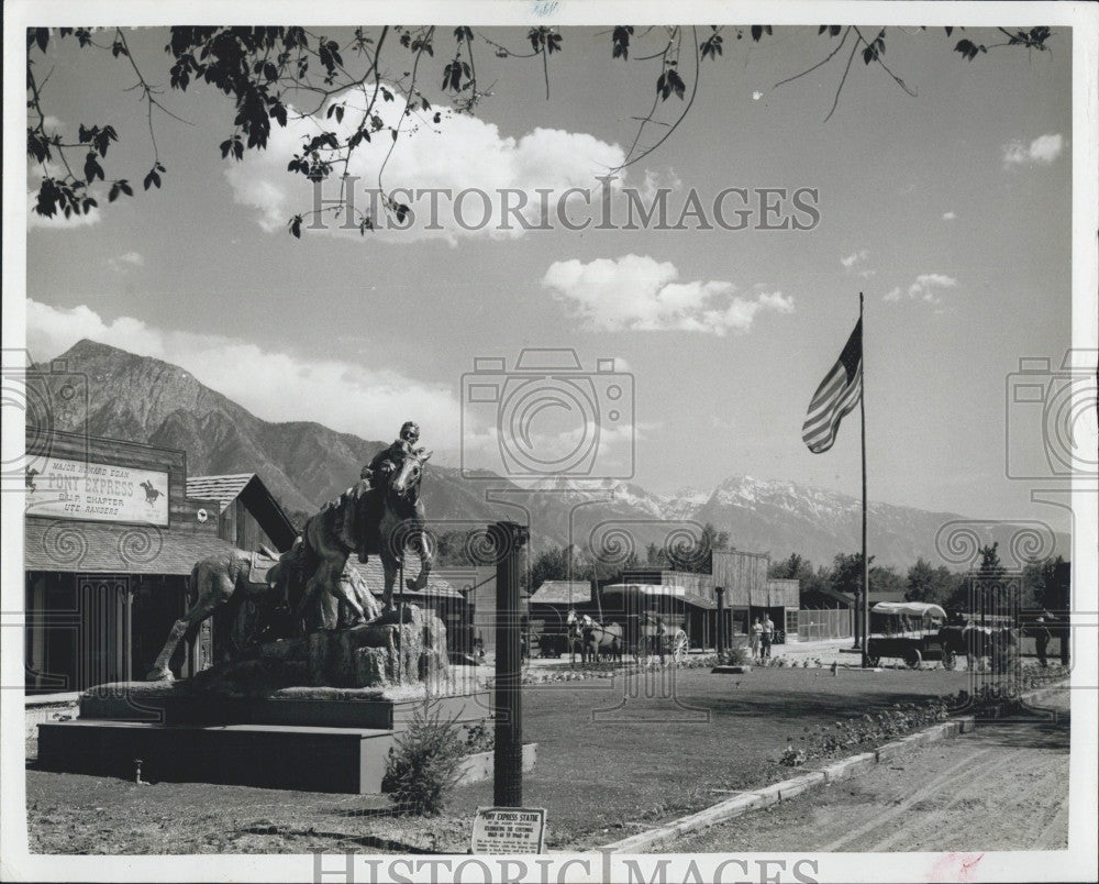 1967 Press Photo Wasatch Range Salt Lake City Pioneer Village Museum - Historic Images