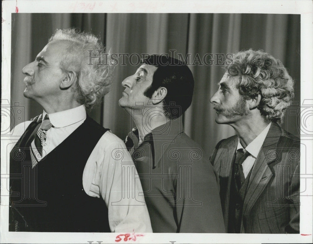 1970 Press Photo Danny Thomas Sid Caesar Hans Conried &quot;Make Room for Grandaddy&quot; - Historic Images