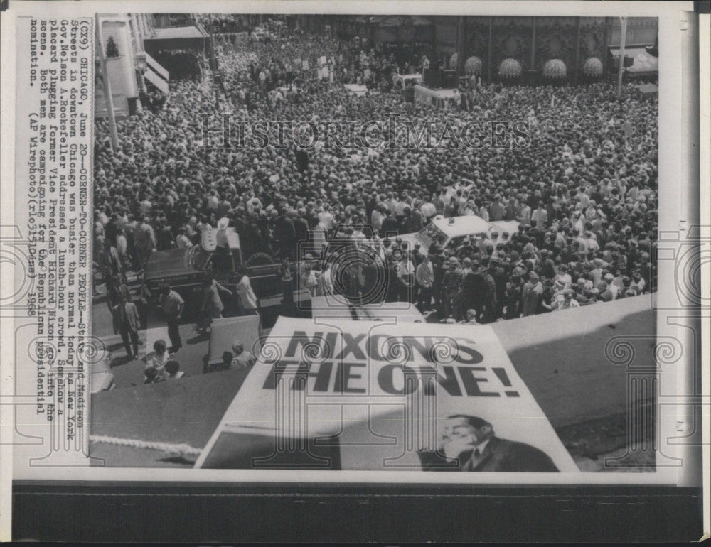 1968 Press Photo Republican Presidential Nomination NY Governor Rockefeller - Historic Images