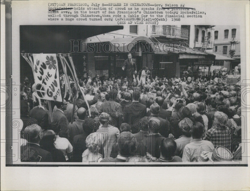 1968 Press Photo Republican Presidential Nomination NY Governor Rockefeller - Historic Images