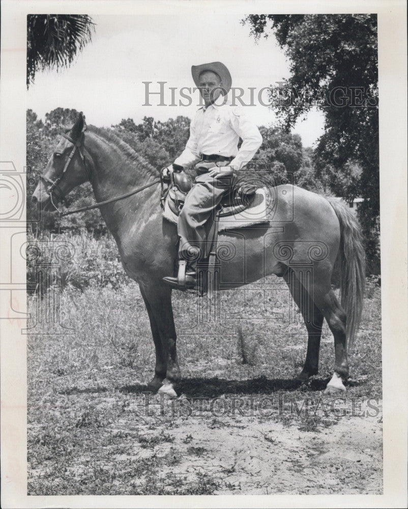 1966 Press Photo Jay Robinson, Venice Area Mounter Posse - Historic Images