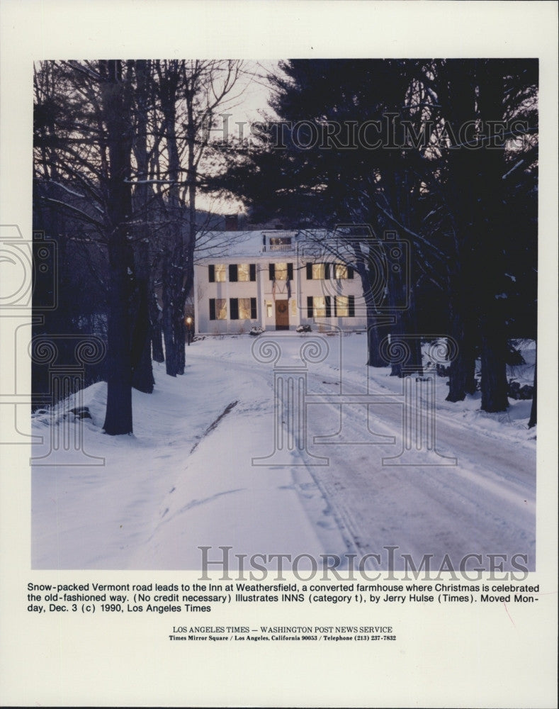 1991 Press Photo The Inn at Weathersfield - Historic Images