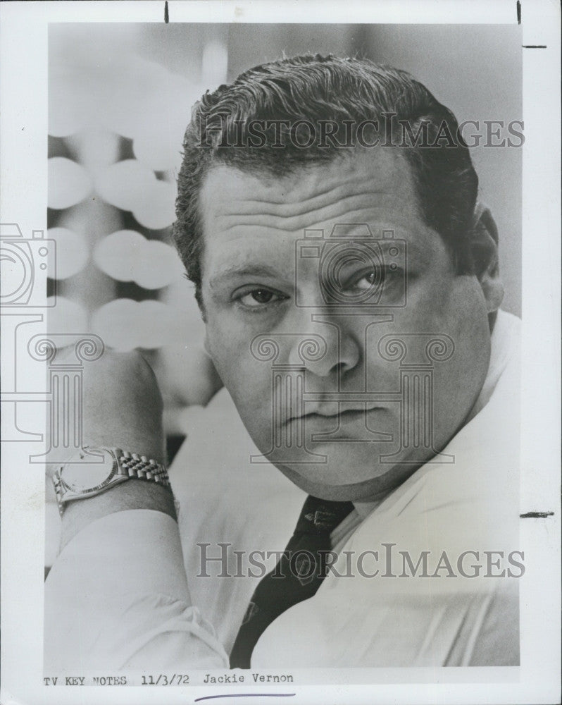 1963 Press Photo Comedian Jackie Vernon Died of Apparent Heart Attack - Historic Images