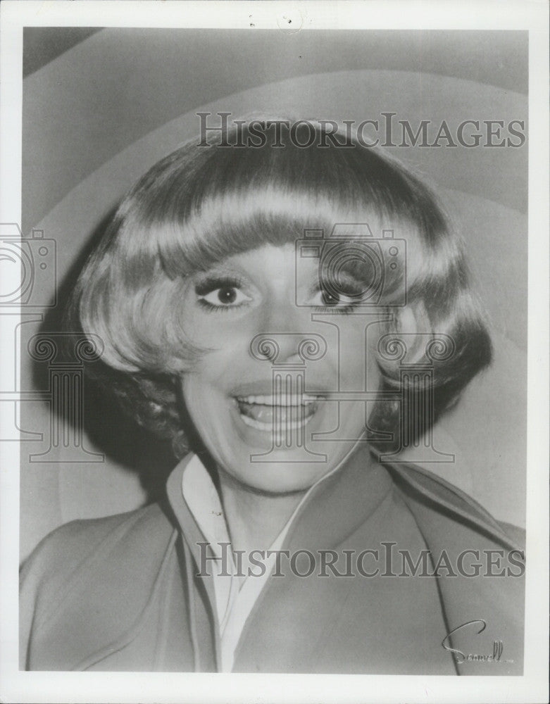 1990 Press Photo Actress Carol Channing CoHosts New Years Special - Historic Images