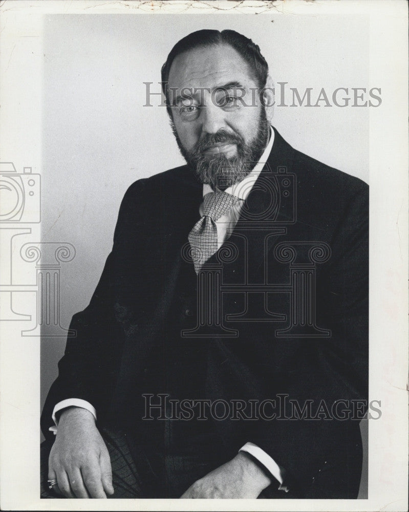 Press Photo Sebastian Cabot  English actor stars in &quot;Family Affair&quot;. - Historic Images