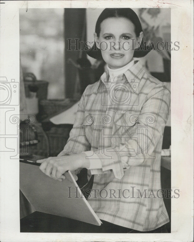1978 Press Photo Heiress Gloria Vanderbilt, developer of designer blue jeans. - Historic Images