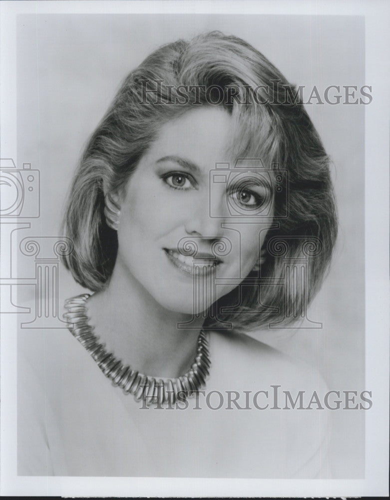 1990 Press Photo Paula Zahn of "CBS This Morning" - Historic Images