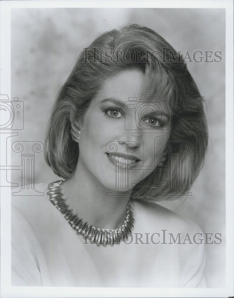 1991 Press Photo  Paula Zahn of &quot;CBS This Morning&quot; - Historic Images