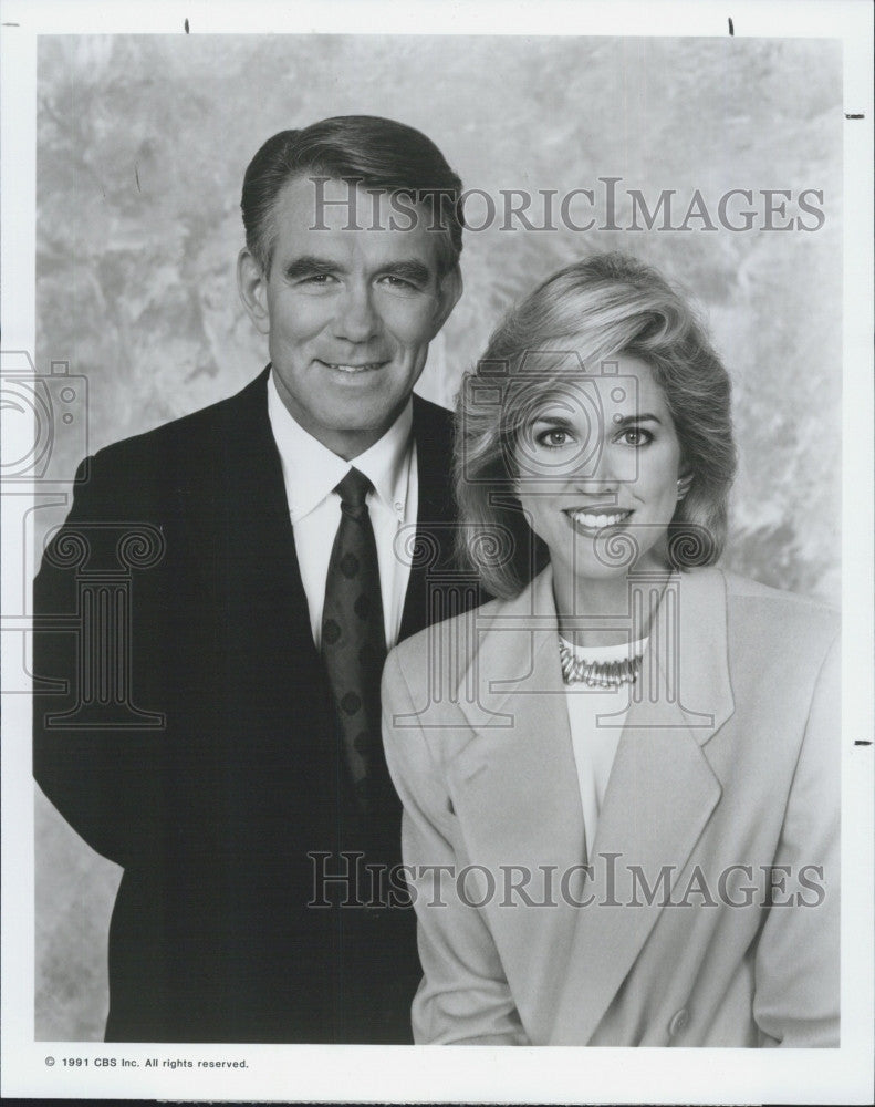 1991 Press Photo  Paula Zahn of &quot;CBS This Morning&quot; - Historic Images