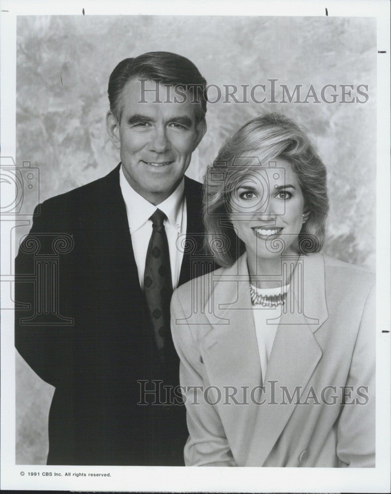 1991 Press Photo  Paula Zahn of "CBS This Morning" - Historic Images