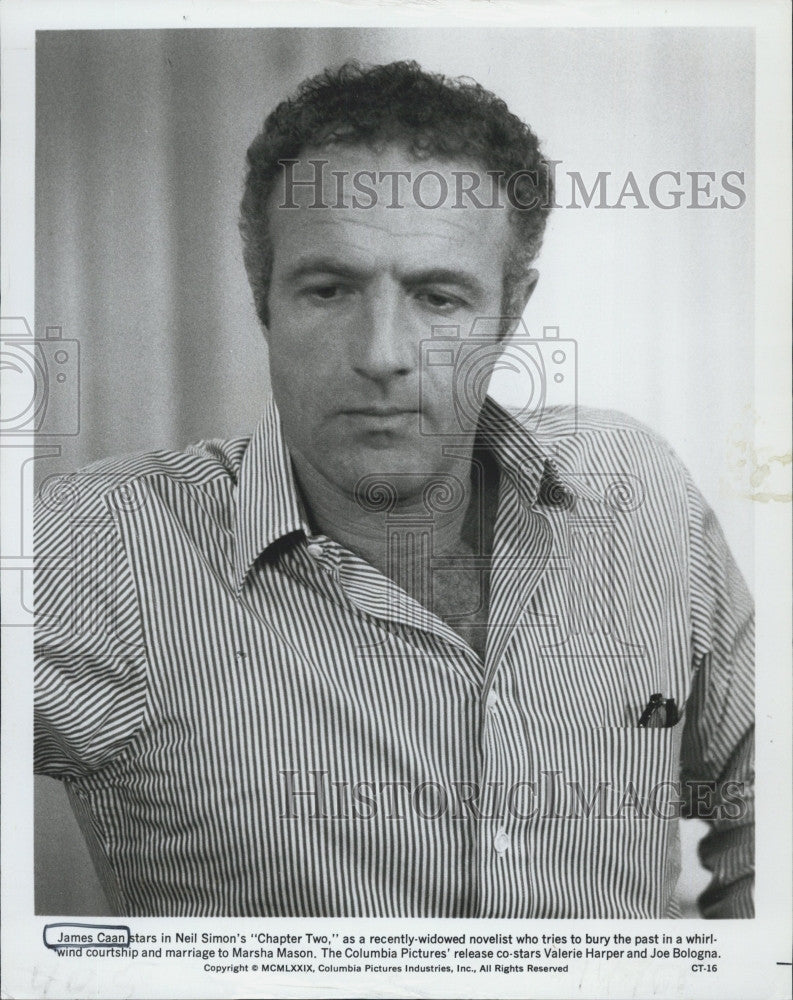 1980 Press Photo Actor James Caan in &quot;Chapter Two&quot; - Historic Images