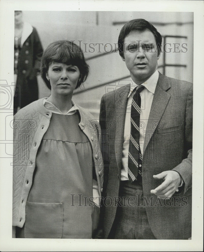 1969 Press Photo Actor Michael Callan &amp; Anne Helm in &quot;The FBI&quot; - Historic Images