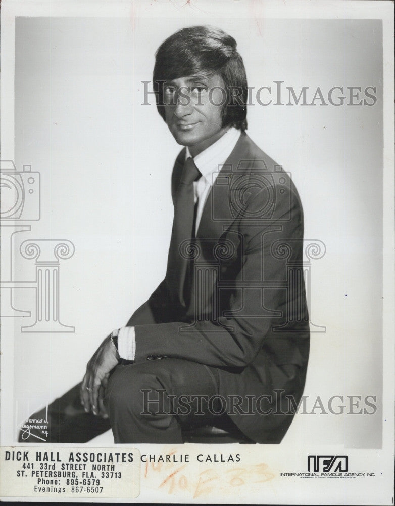 1986 Press Photo Actor Musician Charlie Callas - Historic Images