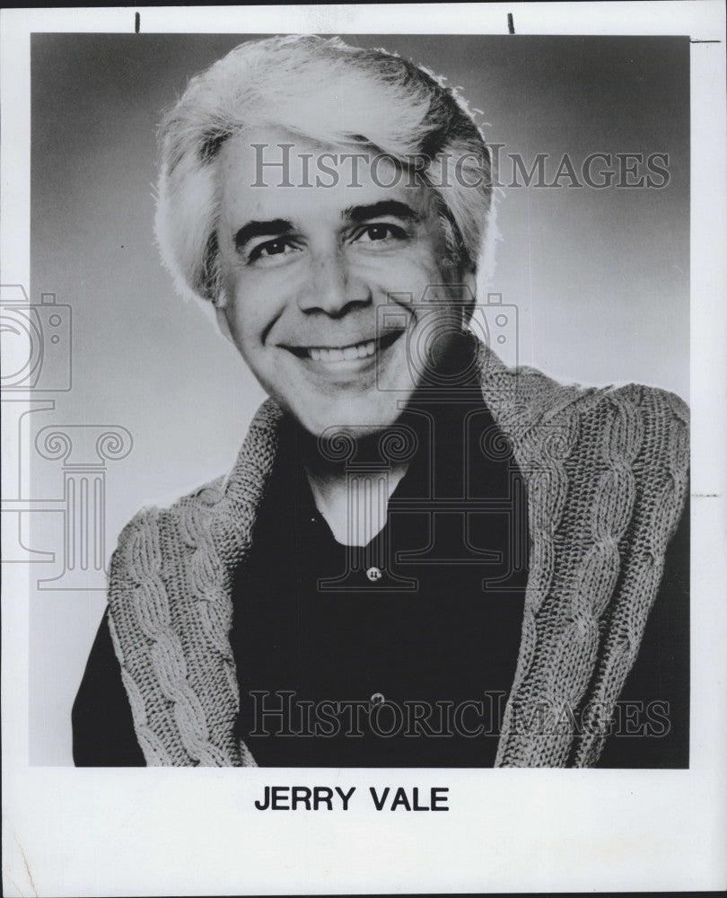 1984 Press Photo Jerry Vale - Historic Images