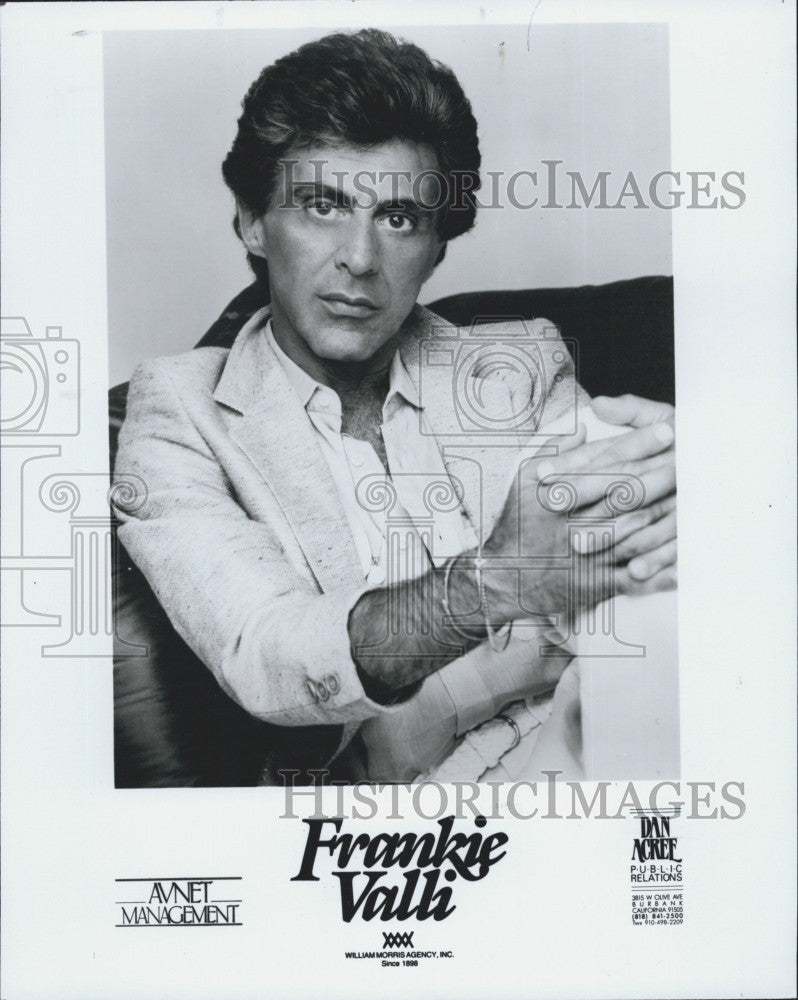 1992 Press Photo Frankie Valli   American Singer, frontman of The Four Seasons. - Historic Images