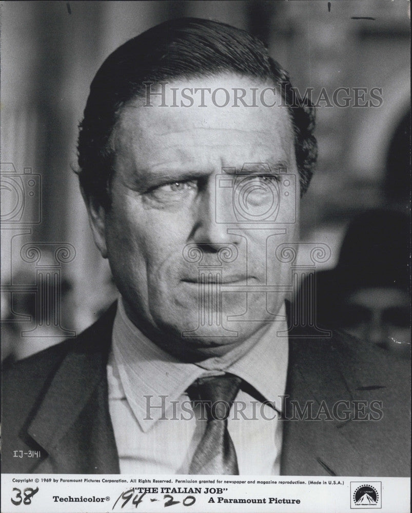 1971 Press Photo Actor Raf Vallone in &quot;The Italian Job&quot; - Historic Images