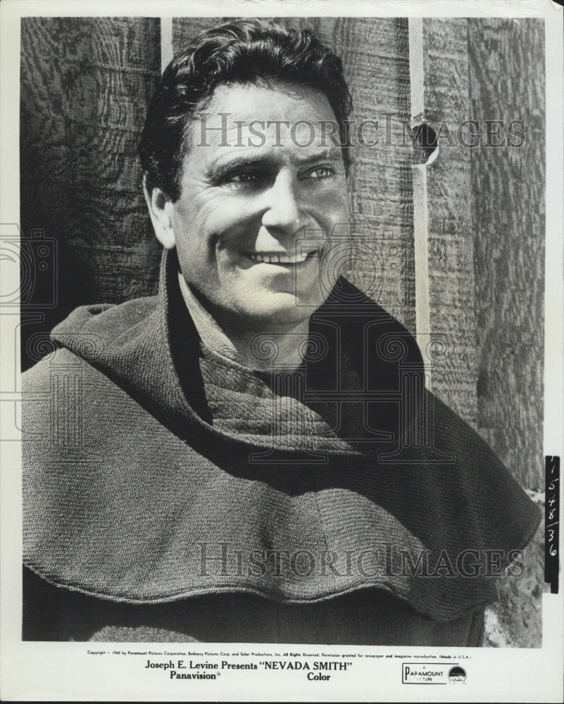 1965 Press Photo Actor Raf Vallone in &quot;Nevada Smith&quot; - Historic Images